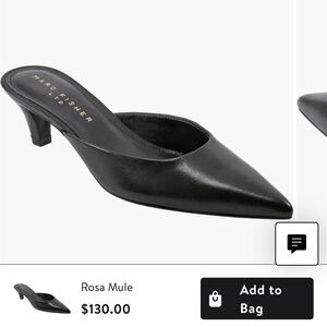 Marc Fisher Rosa slide heels size 9 in black worn one time